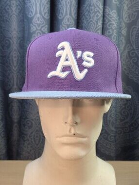 New Era Oakland A's 1989 World Series Battle of the Bay Purple Blue Snapback Hat